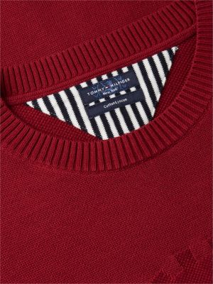 rood new york label trui van lyocellmix voor heren - tommy hilfiger