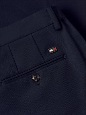 blue new york label performance jersey trousers for men tommy hilfiger