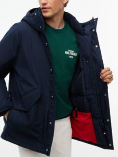 Down Hooded Parka — Blue 3
