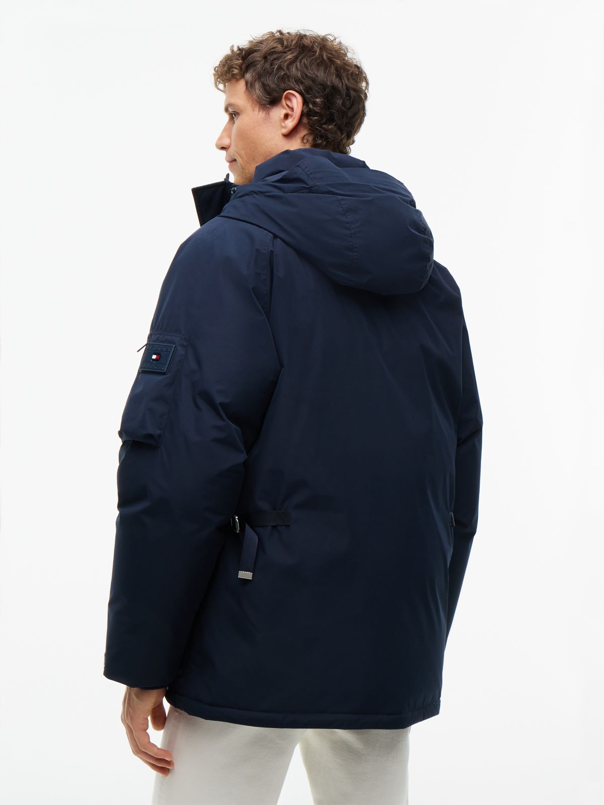 Down Hooded Parka — Blue