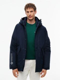 Down Hooded Parka — Blue 1