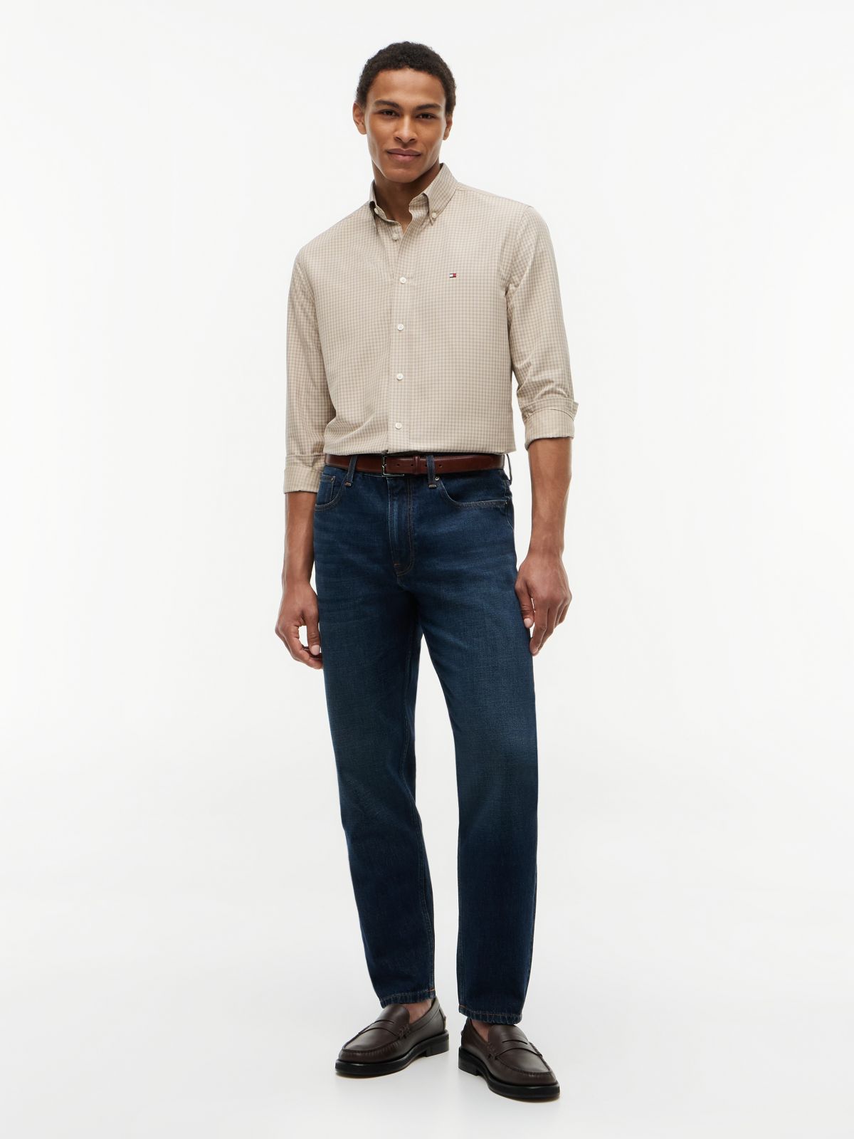 Soho Regular Tapered Faded Jeans — Denim