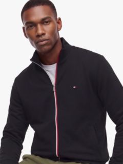 Global Stripe Terry Track Jacket — Black 2