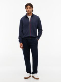 Global Stripe Terry Track Jacket — Blue 2