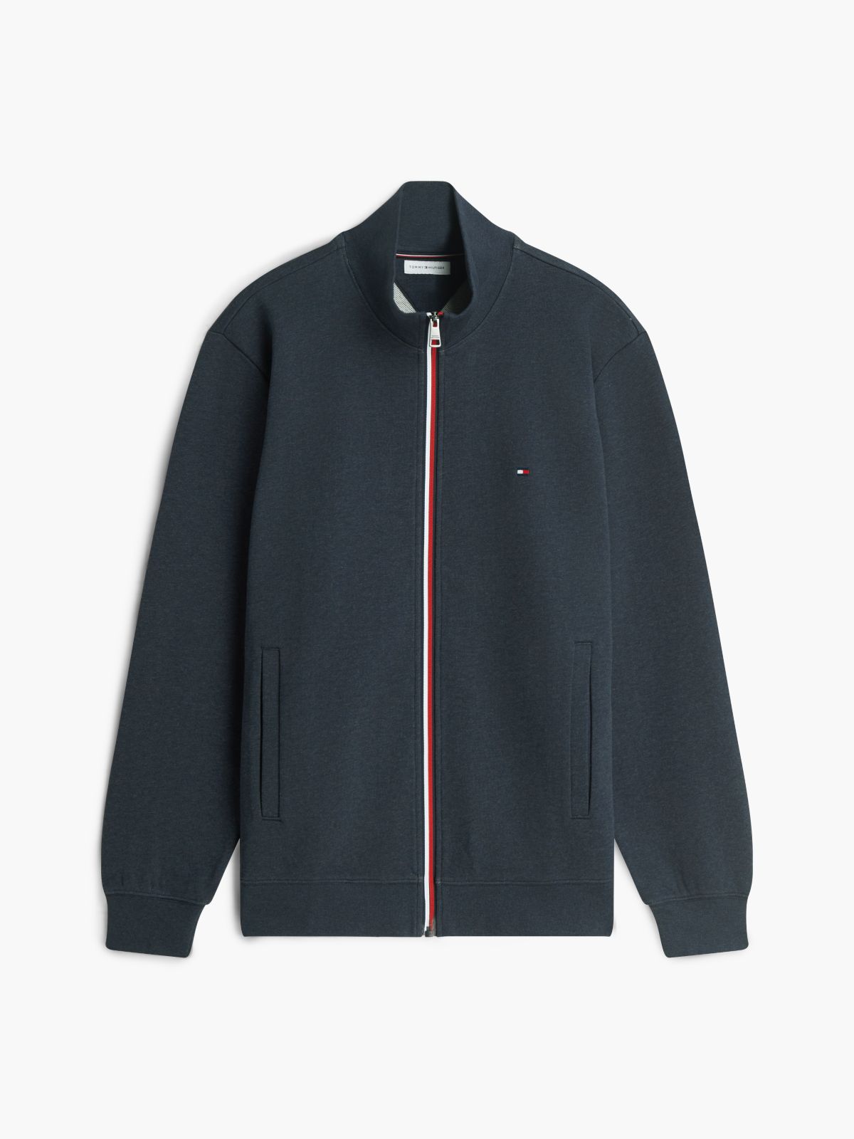 Global Stripe Terry Track Jacket — Blue