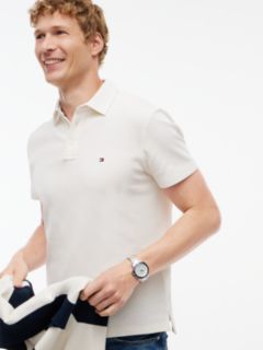 Regular Fit Waffle Knit Polo Shirt — Yellow 3