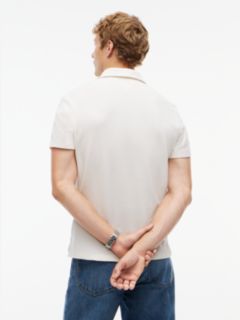 Regular Fit Waffle Knit Polo Shirt — Yellow 4
