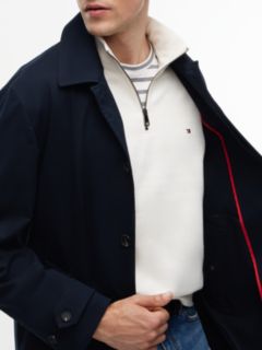 Twill Relaxed Car Coat — Blue 2