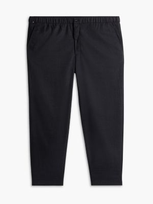 grey plus dover regular straight melange chino voor heren - tommy hilfiger