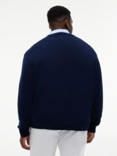 Plus Intarsia Flag Crew Neck Jumper — Blue 4