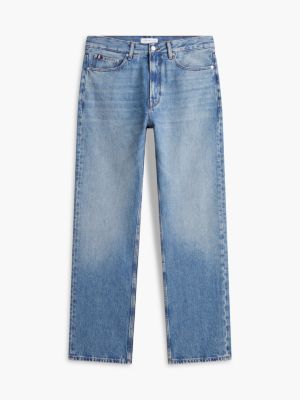 denim river relaxed straight faded jeans for men tommy hilfiger