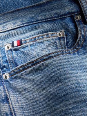 denim river relaxed straight faded jeans for men tommy hilfiger