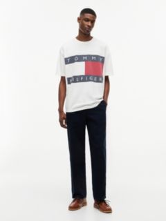 Flag Logo Oversized Jersey T-Shirt — White 2