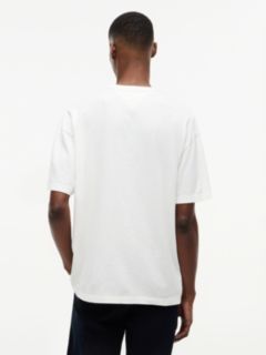 Flag Logo Oversized Jersey T-Shirt — White 4