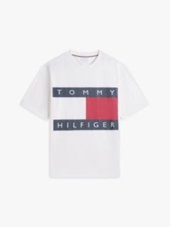 Flag Logo Oversized Jersey T-Shirt — White 5