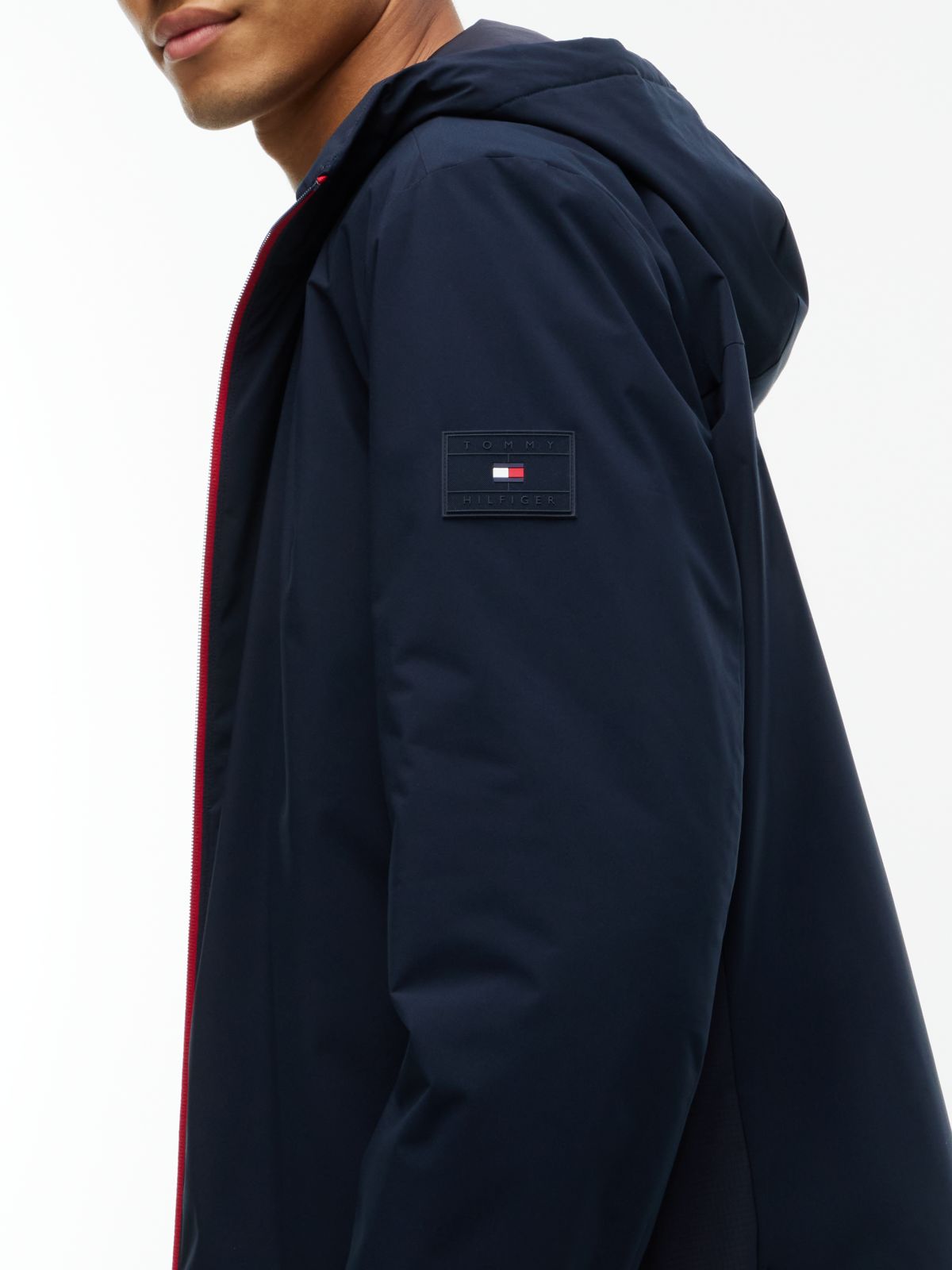 Lightweight Hooded Padded Jacket — Blue