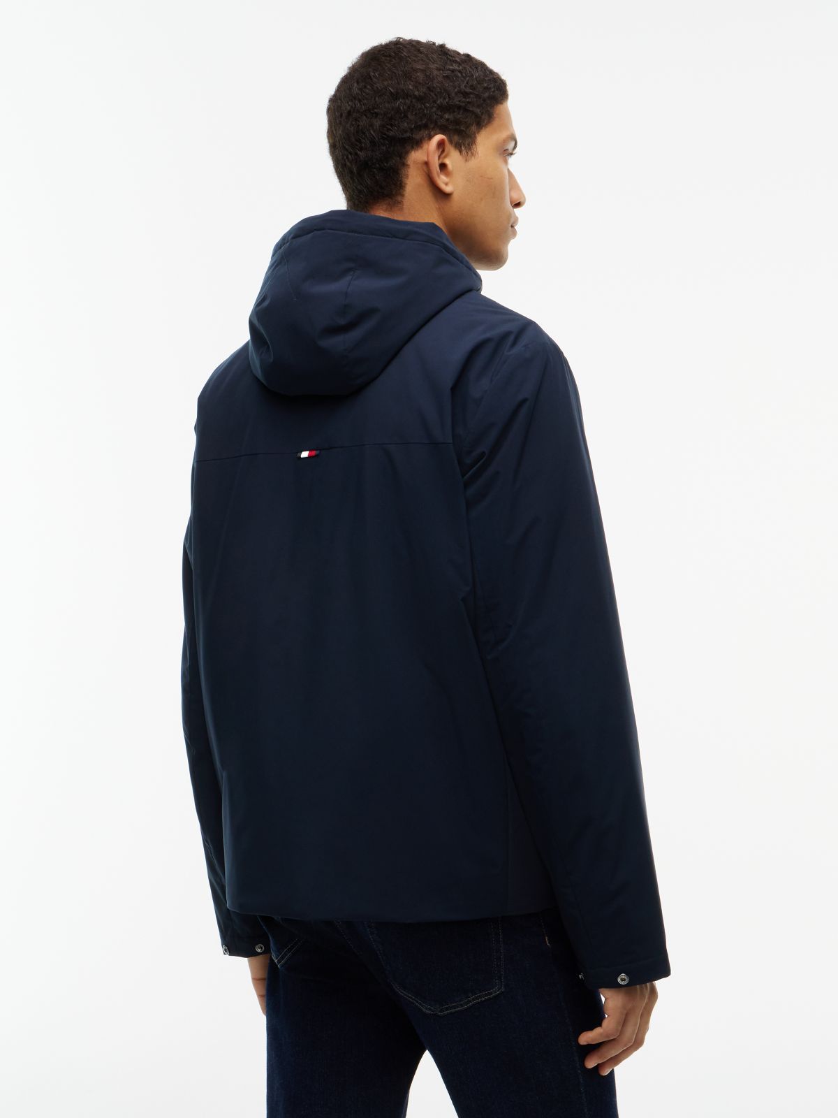 Lightweight Hooded Padded Jacket — Blue