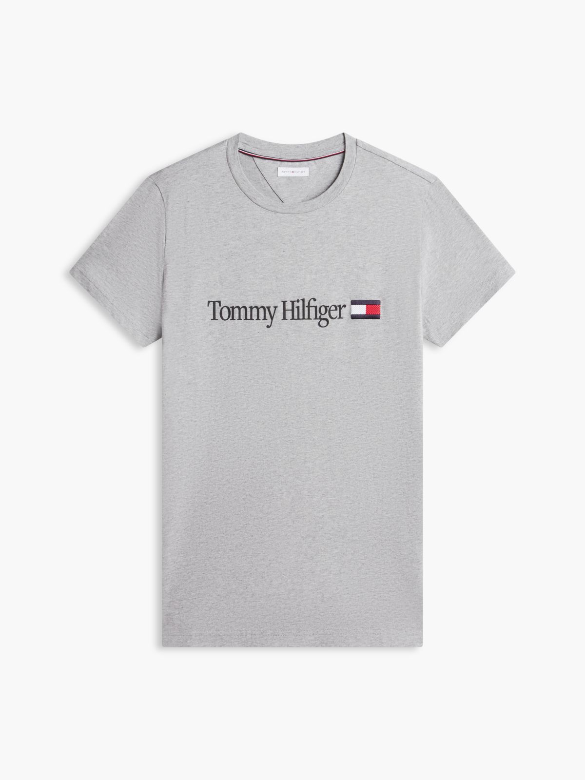 Logo Slim Jersey T-Shirt — Grey