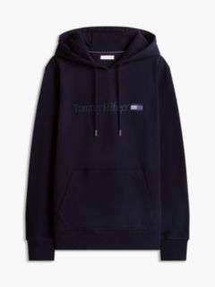 Logo Terry Drawstring Hoody — Blue 5