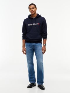 Logo Terry Drawstring Hoody — Blue 2