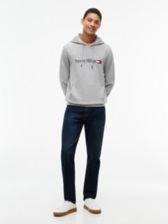 Logo Terry Drawstring Hoody — Grey 2