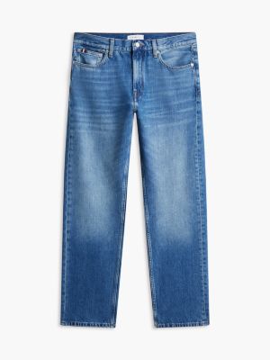denim dover regular straight leg whiskered jeans for men tommy hilfiger