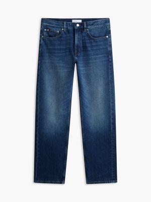 denim dover regular straight leg whiskered jeans for men tommy hilfiger