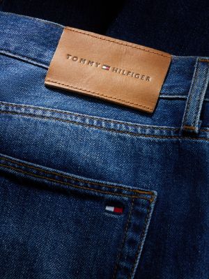 denim dover regular straight leg whiskered jeans for men tommy hilfiger