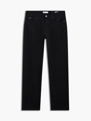 denim dover regular straight black jeans for men tommy hilfiger