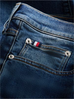 denim plus madison slim straight faded jeans for men tommy hilfiger