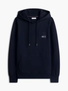 Stack Logo Terry Drawstring Hoody — Blue 5
