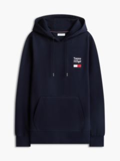 Stack Logo Terry Drawstring Hoody — Blue 5