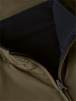khaki leichtgewichtige wendejacke mit reißverschluss für herren - tommy hilfiger