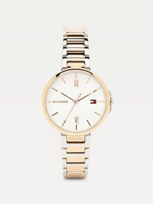 tommy hilfiger two tone watch