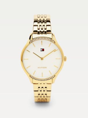 tommy hilfiger gold plated watch