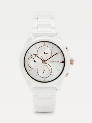 tommy hilfiger white ceramic watch