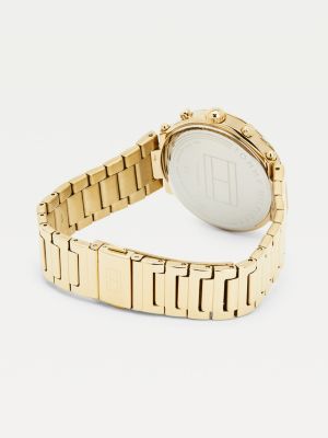 hilfiger gold watch