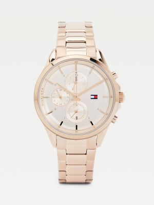 Reloj mujer Tommy Hilfiger 1782278 chapado en oro con cristales