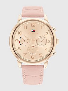 - Save 66% Womens Accessories Watches Tommy Hilfiger Stainless Steel Quartz Watch With Leather Strap in Rose Gold Pink 