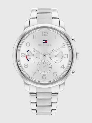 Stainless Steel Chain Link Strap Watch Silver Tommy Hilfiger