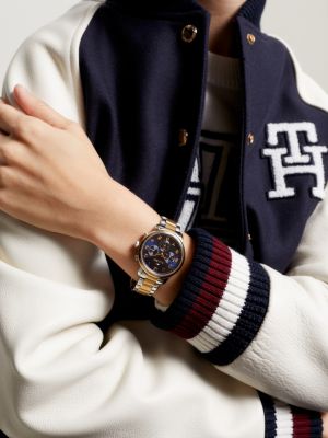 Tommy hilfiger dane hot sale grey steel watch