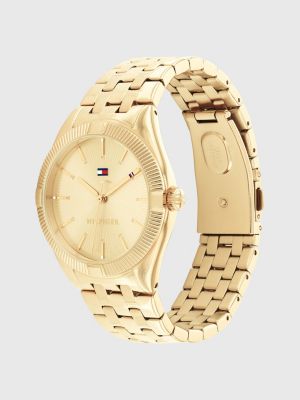 Tommy hilfiger best sale gold plated watch