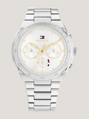 tommy hilfiger ladies watch silver