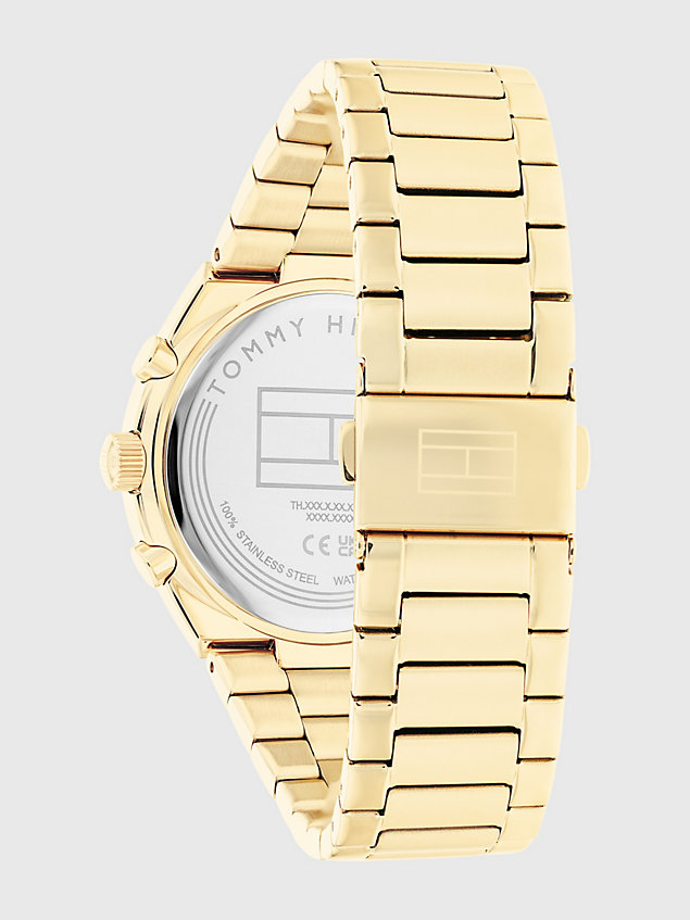 montre à bracelet plaqué or gold pour femmes tommy hilfiger