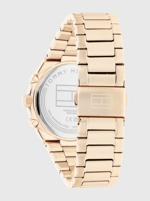 Carnation Gold Tone Stainless Steel Bracelet Watch Gold Tommy