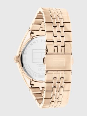 Tommy | Carnation Gold-Tone Gold Hilfiger Sub-Counter Watch |