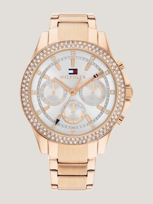 Reloj mujer Tommy Hilfiger 1782278 chapado en oro con cristales