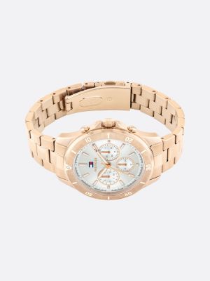 Tommy hilfiger horloge online rose goud