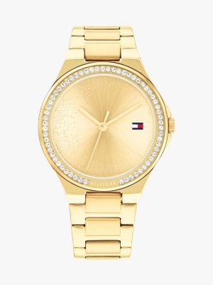 Tommy hilfiger gold store plated bracelet watch