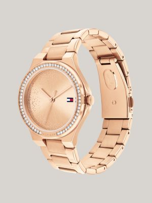 Rose gold tommy hilfiger women's outlet watch